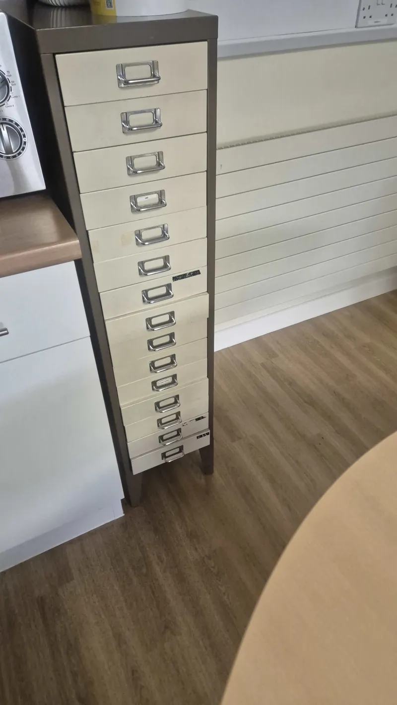 Metal Filing Cabinet - 16 Drawer Storage Unit