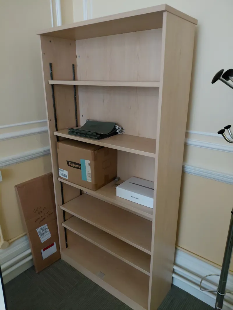 Light Wood 5-Shelf Bookcase/Storage Unit