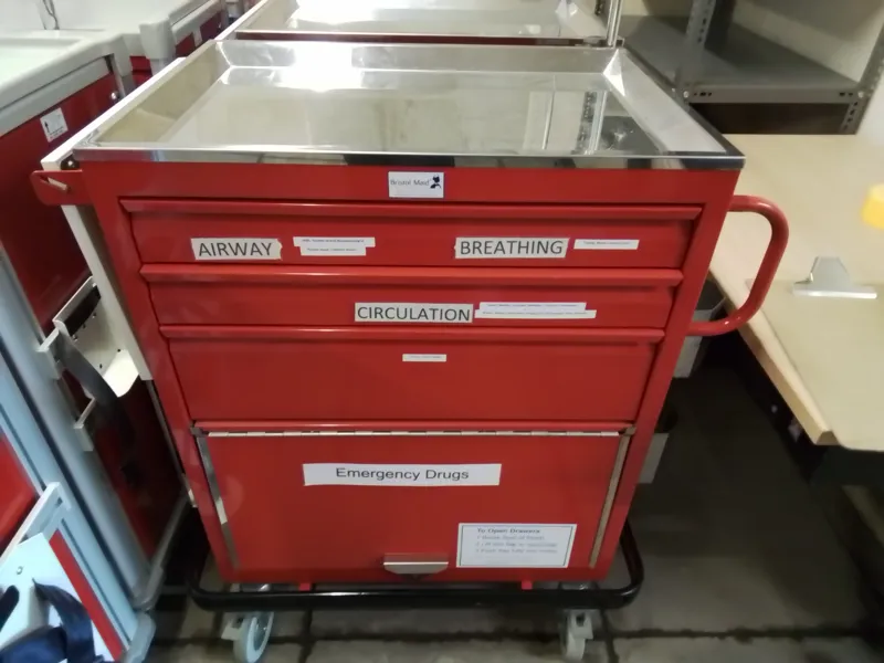 Bristol Maid Emergency Crash Trolley - Red