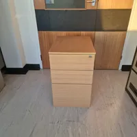 Wooden 3-Drawer pedestal Storage Unit, Lockerable only one key