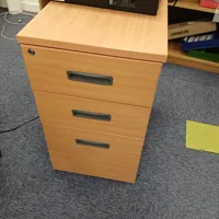 3-Drawer Wooden Storage Cabinet/Pedestal Unit
