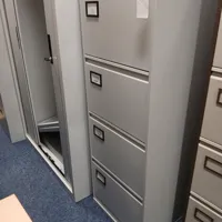 4-Drawer Lateral Filing Cabinet, Grey Steel locka