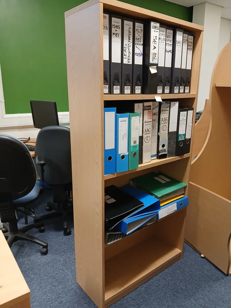 Wooden Office Storage Shelving Unit