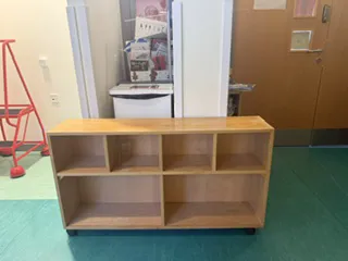 Wooden Storage Shelving Unit with 6 Open Compartments