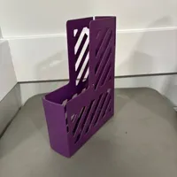Purple Magazine/Document Holder with Diagonal Slot Design