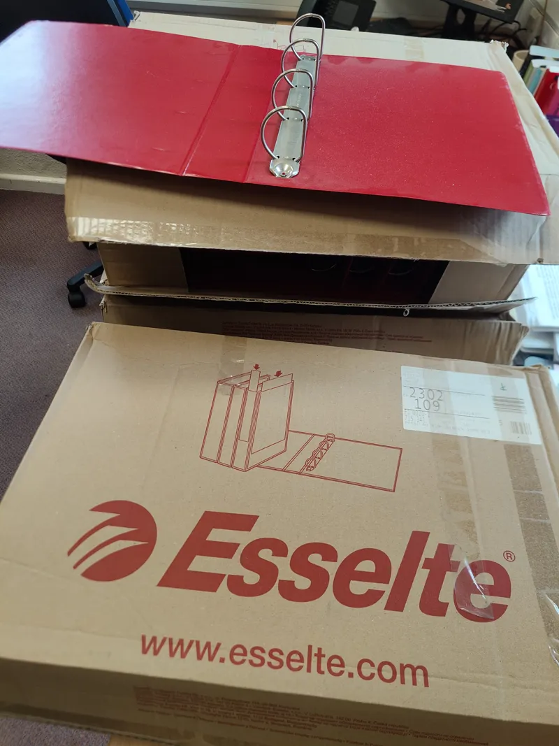 Esselte Panorama Ring Binder - Red A4 (4-Ring)