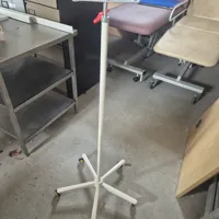 Adjustable IV Stand / Drip Stand with White Base