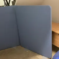 Blue Acoustic Partition Panels - Set of 2 Freestanding Dividers