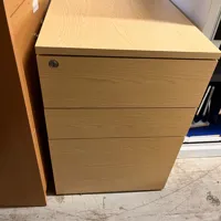 Wooden Storage Cabinet with 3 Drawers - Ash/Oak Finish