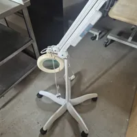 Portable Magnifying Lamp with Stand and Wheeled Base