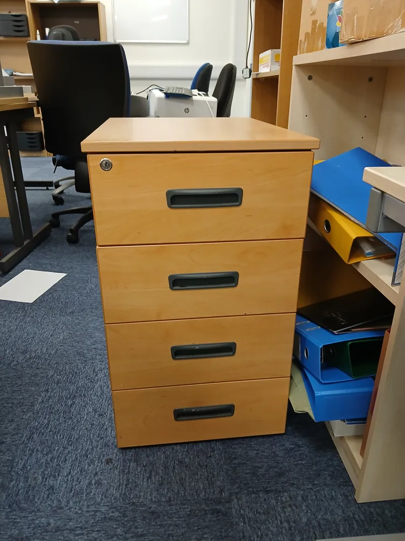 Wooden 4-Drawer Storage Cabinet/Chest