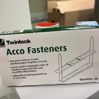 Acco Twinlock Fasteners - Box of 50