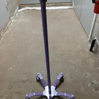 Purple IV Drip Stand with Wheels and Casters