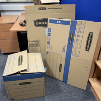 Fellowes Bank Storage Boxes - 85L Archive/Banker Boxes