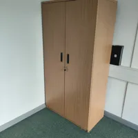 Wooden 2-Door Storage Wardrobe Cabinet