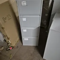 ISECO 4-Drawer White Filing Cabinet
