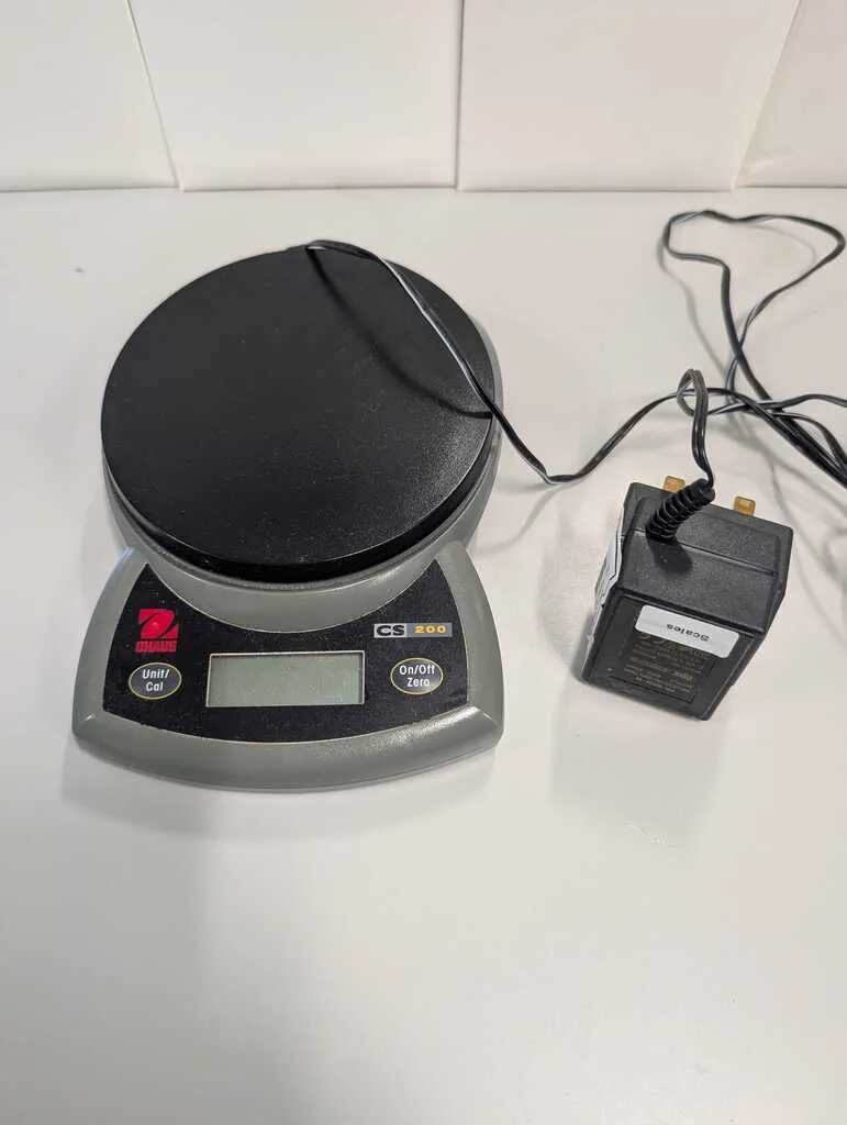 Ohaus CS200 Digital Laboratory Balance Scale with Power Adapter
