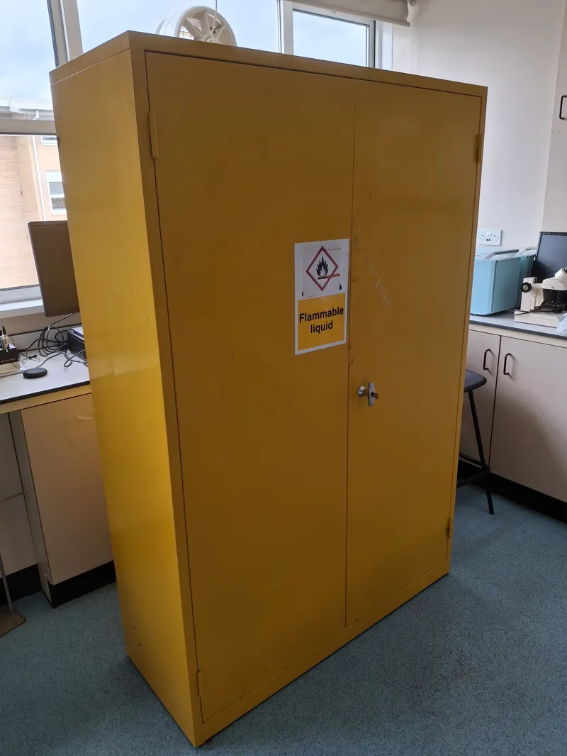 Yellow Flammable Liquid Storage Cabinet