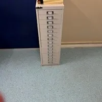 Tall metal filing unit
