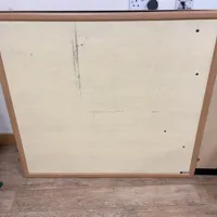 Large Display Board with Wooden Frame