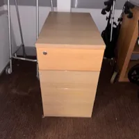 Beech 2-Drawer Pedestal Storage Unit