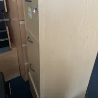 Light Oak 4-Drawer Storage Cabinet
