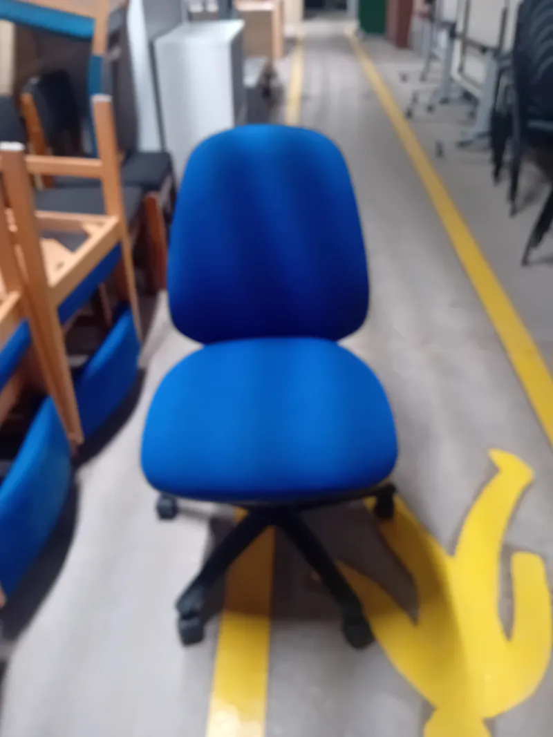 Blue Office Chair with Wheels
