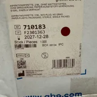 Box of Greiner Bio-One Aspiration Pipettes 2ml, Sterile