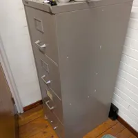 4-Drawer Taupe Filing Cabinet