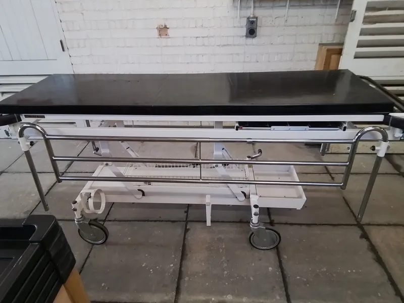 Nesbit Evans Mobile Examination Trolley with Black Top