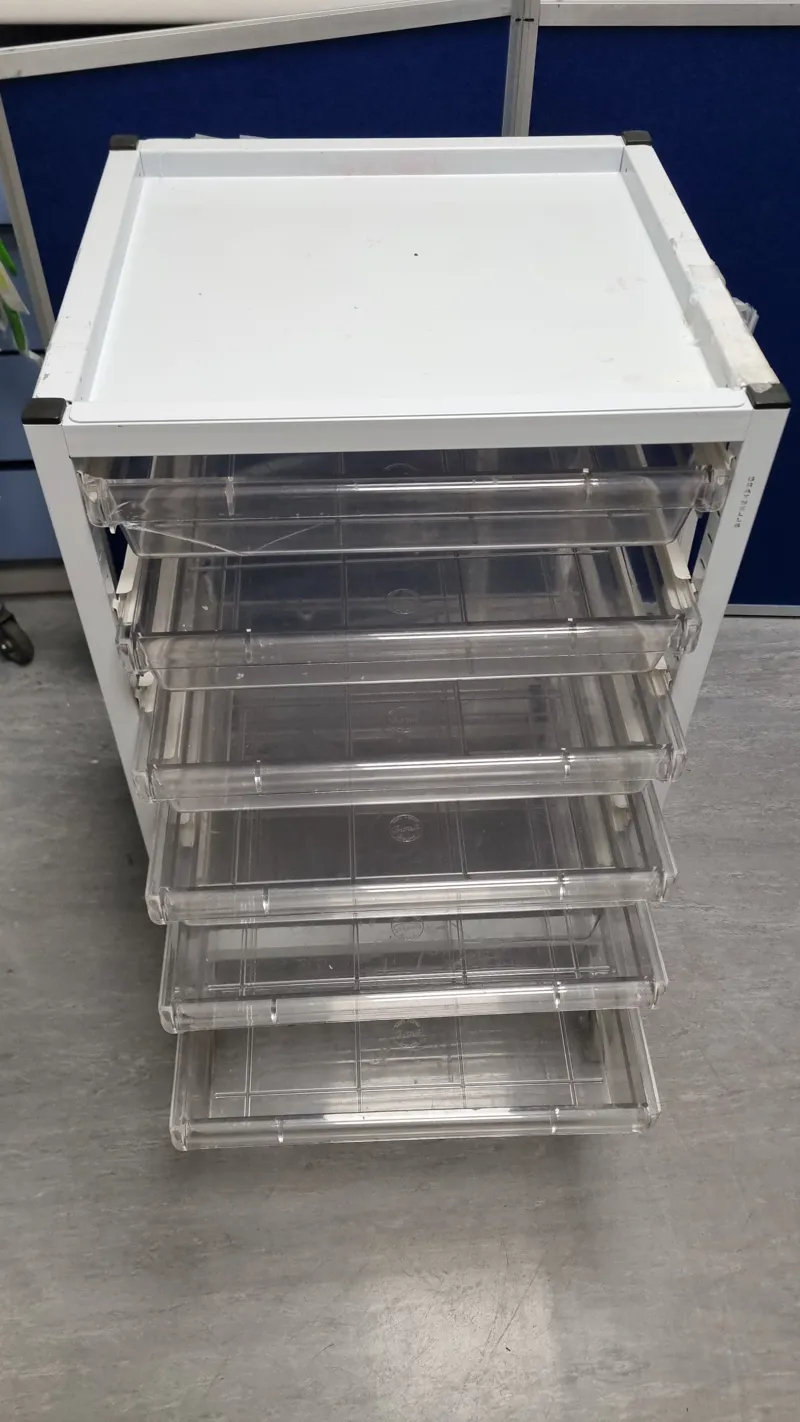 3 Medical/Clinical Wheeled Storage Trolleys 5/6 drawers