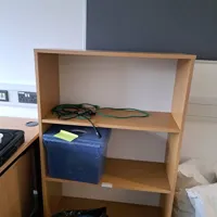 2 x Wooden Storage Shelving Unit with 4 and 3 Shelves