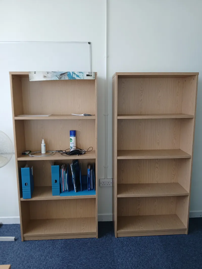 Wooden Storage Shelving Unit - 2 pieces