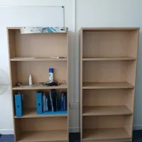 Wooden Storage Shelving Unit - 2 pieces