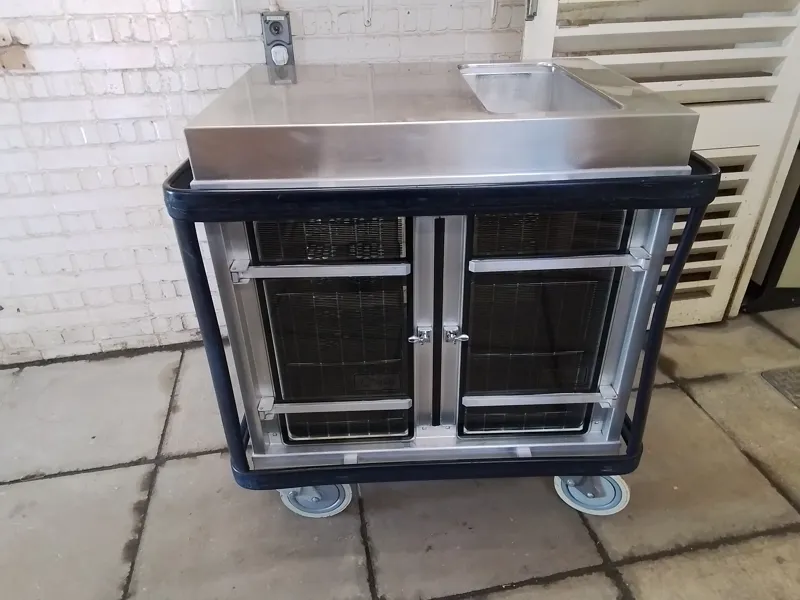 Commercial Modular Catering Trolley with Stainless Steel Sink