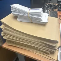 Envelopes and card
