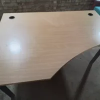 Light Wood Desk Top with Cable Grommets