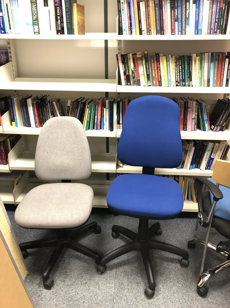 Mixed Office Chairs - Blue and Black - Quantity 10+