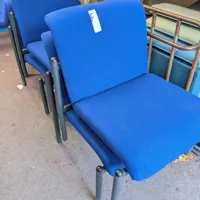 Easy Chair F - Blue Upholstered