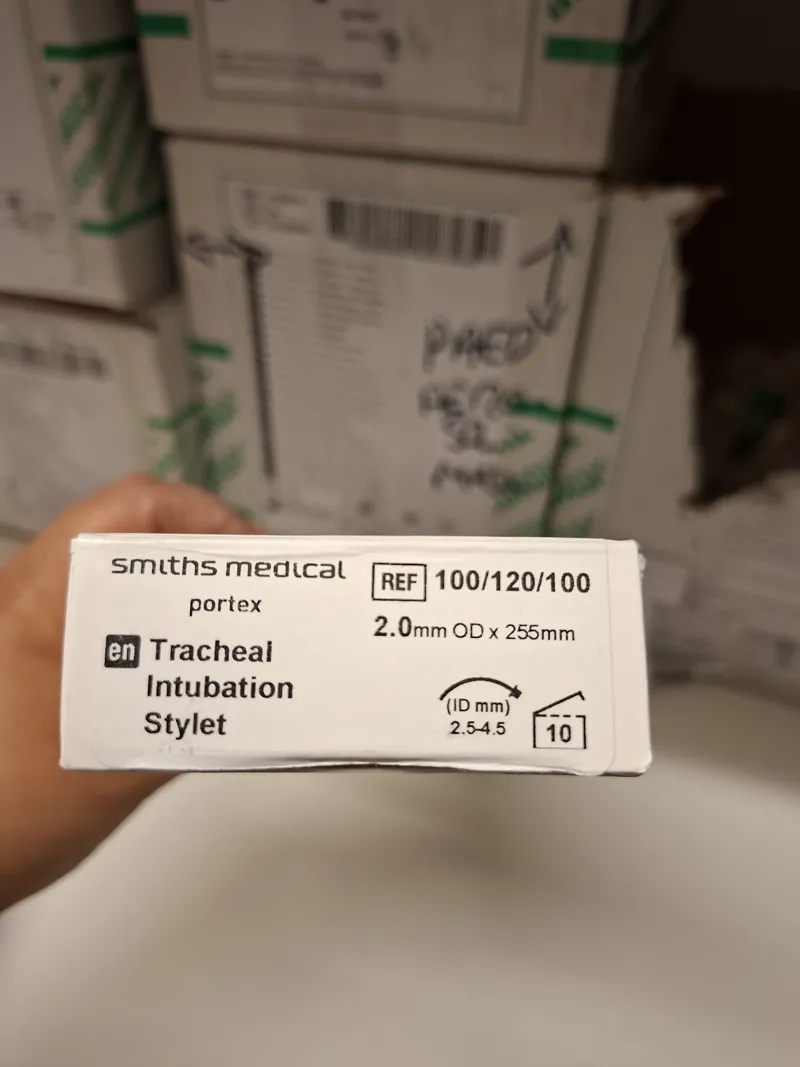 Smiths Medical Portex Tracheal Intubation Stylet 2.0mm - Box of 10