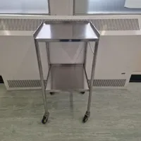 Stainless Steel Two-Tier Prep/Work Table with Castors