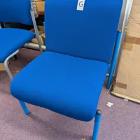 Easy Chair G - Blue Upholstered