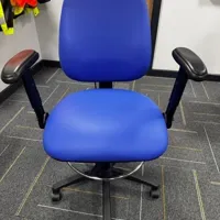 Blue Operator Office Chair with Arms