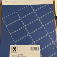 Banner Multi Purpose Labels 63.5 x 38mm - 100 A4 Sheets