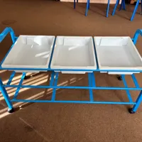 3-Tier Storage Trolley with White Bins