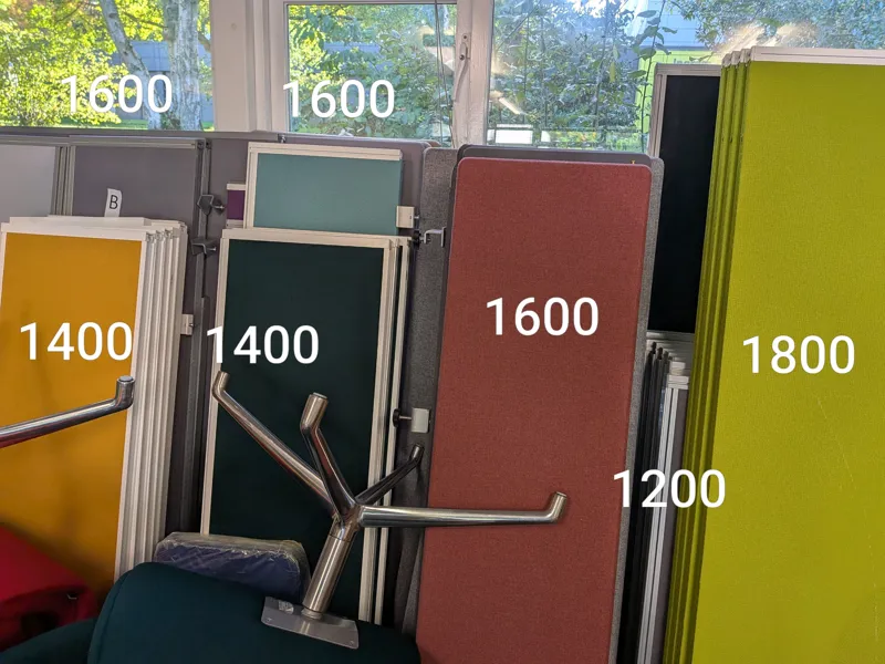 Desk Dividers - A variety of colours and sizes (800 -1800mm length)
