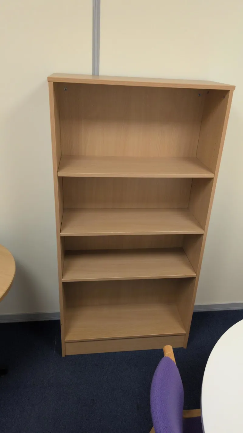 Wooden Bookshelves with Adjustable Shelves