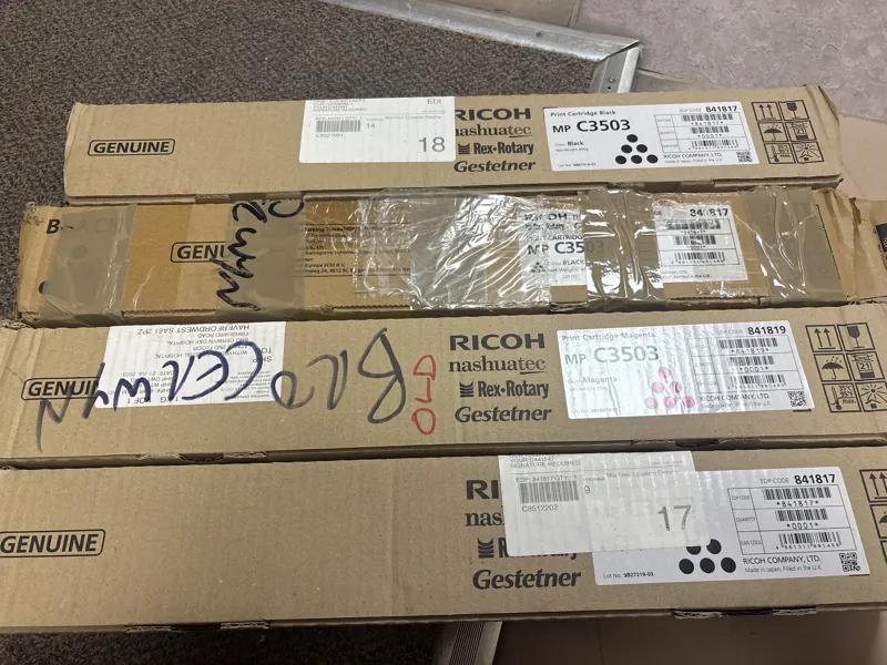 Ricoh MP C3503 Print Cartridges - Black & Magenta