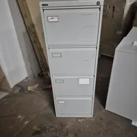 ISECO 4-Drawer White Filing Cabinet